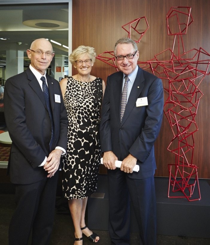 Vice Chancellor, Professor Fred Hilmer, Jenny Green and The Chancellor, Mr David Gonski AC